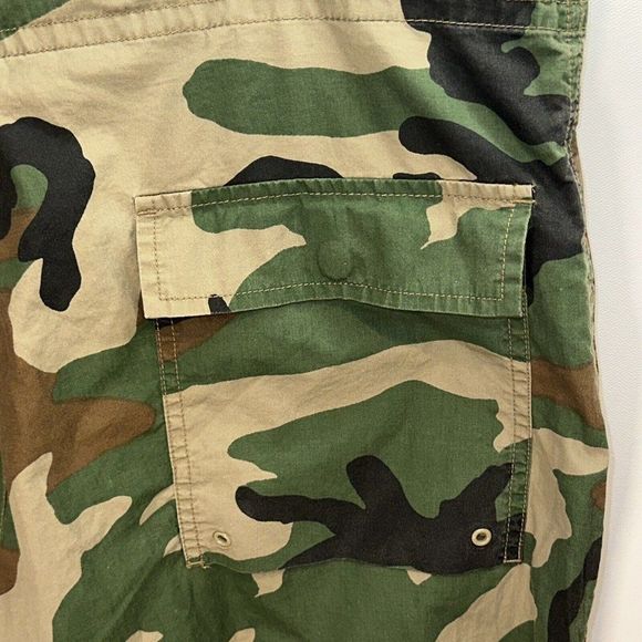 Men’s XL Nike Y2k Camo Skate Hiking Pants Drawstring Convertible Pants VTG RARE - Picture 14 of 15